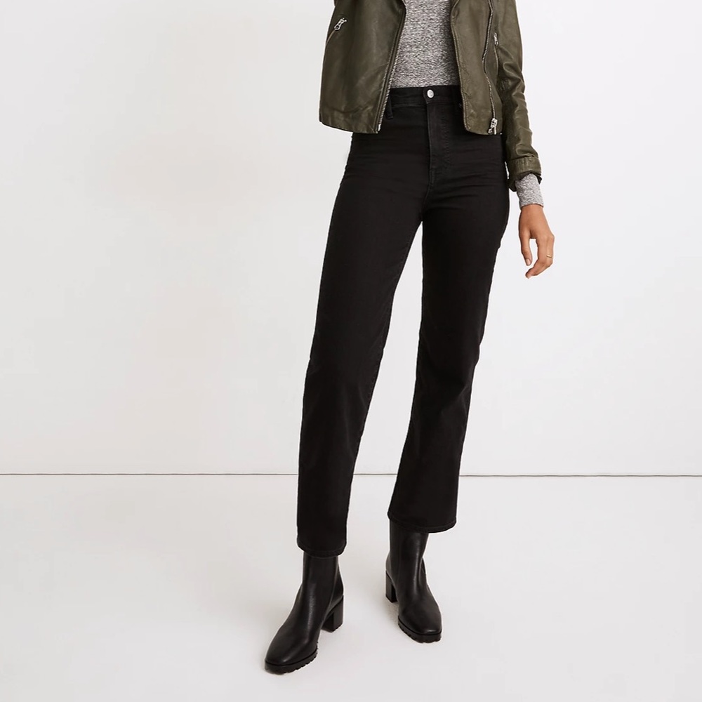 Madewell Slim Wide Leg Jeans in Lunar Wash